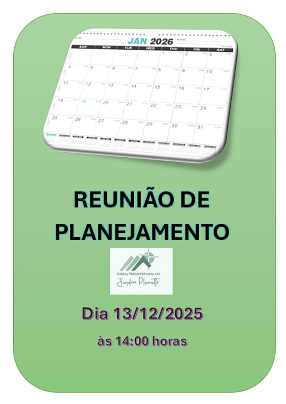 Reunião de Planejamento - 2026